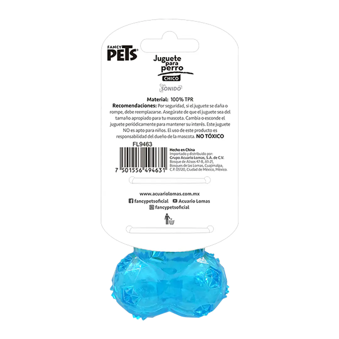 JUGUETE HUESO PRISMA CH C/SONIDO 1