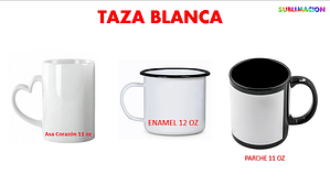 Taza Blanca - Asa Corazón
