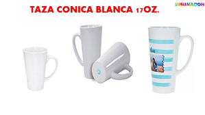 TAZA CÓNICA BLANCA 17 OZ.