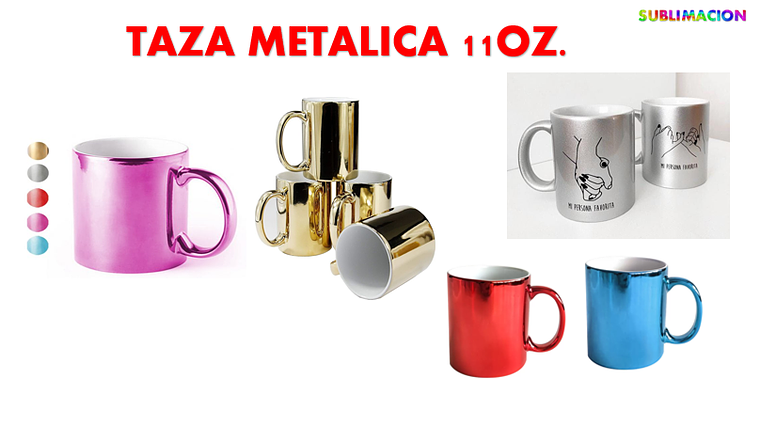 TAZA METÁLICA 11 OZ. 1
