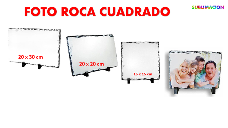 foto rocas cuadradas para sublimación. 1