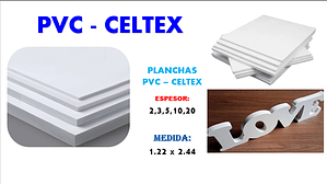 PVC - CELTEX - Planchas de PVC Espumado