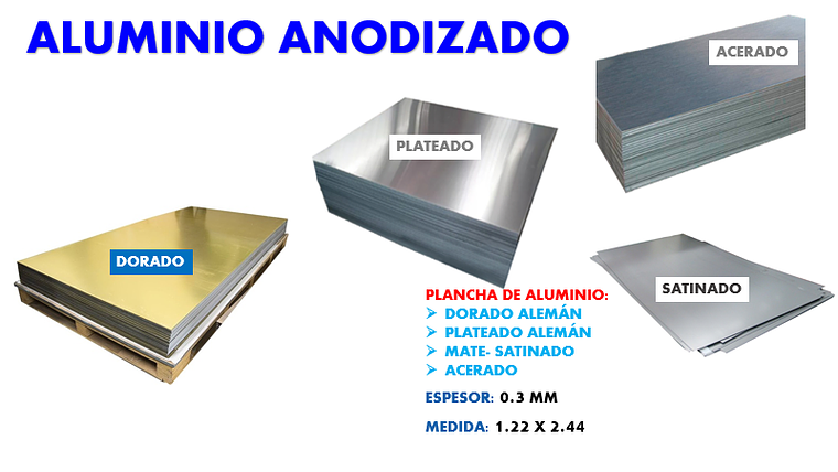 Planchas de Aluminio Anonizado 1