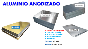 Planchas de Aluminio Anonizado