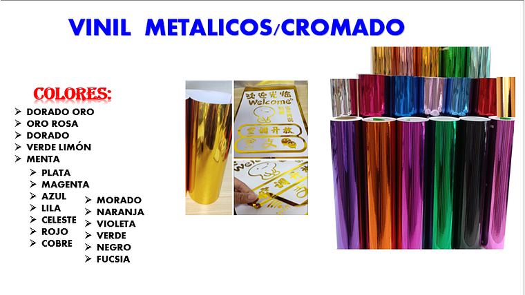 Vinil Metálicos Cromados 1