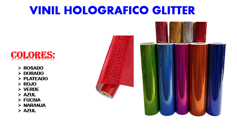 Vinil Holográfico Glitter  1