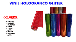 Vinil Holográfico Glitter 