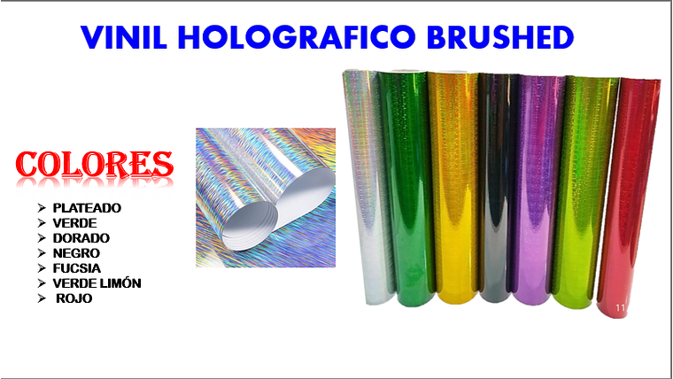 Vinil Holográfico Brushed 1