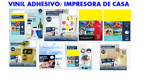 VINIL ADHESIVO / IMPRESORA DE CASA