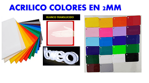 ACRÍLICO COLORES EN 2MM