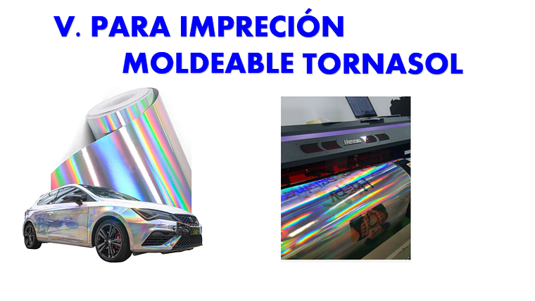 V. PARA IMPRESIÓN MOLDEABLE TORNASOL 1