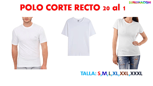 POLO CORTE RECTO 20 al 1