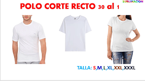 POLO CORTE RECTO 30 al 1