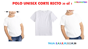 Polo Unisex Corte Recto