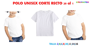 Polo Unisex Corte Recto 20 al 1