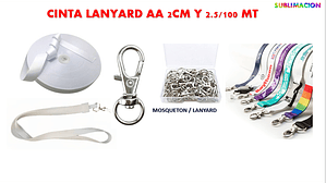 Cinta Lanyard AA 2cm y 2.5