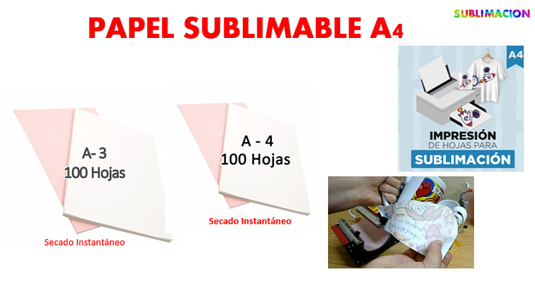 PAPEL SUBLIMABLE A4 1