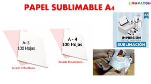 PAPEL SUBLIMABLE A4