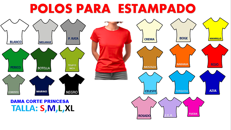 POLOS PARA ESTAMPADO - DAMA 1