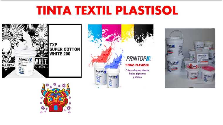 TINTA TEXTIL PLASTISOL 1