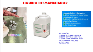 LÍQUIDO DESMANCHADOR