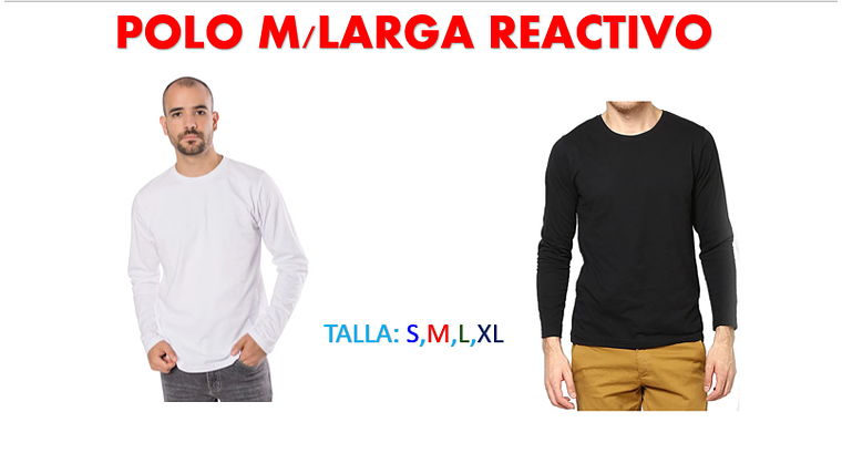 POLO M/LARGA REACTIVO 1