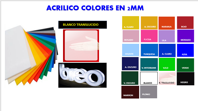 ACRÍLICO COLORES EN 2MM 1