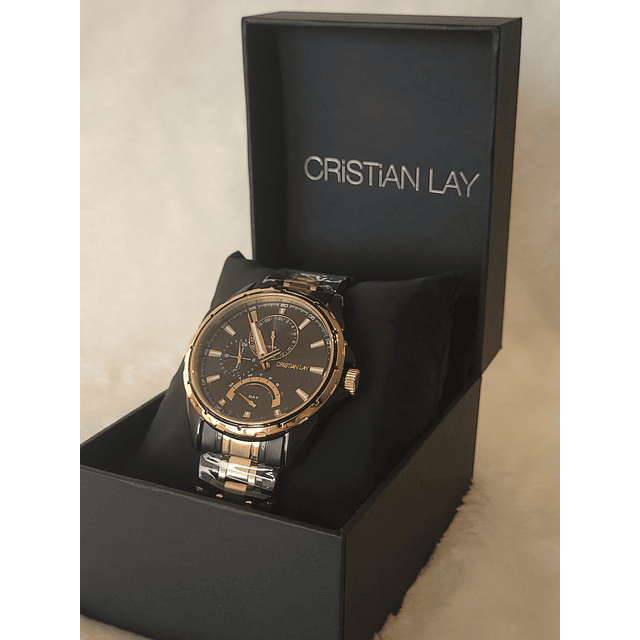 Reloj Multifunción Negro - Hombre - Cristian Lay