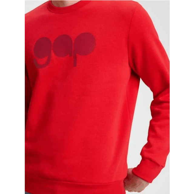 Poleron Hombre Gap Logo Pullover Sweatshirt Red