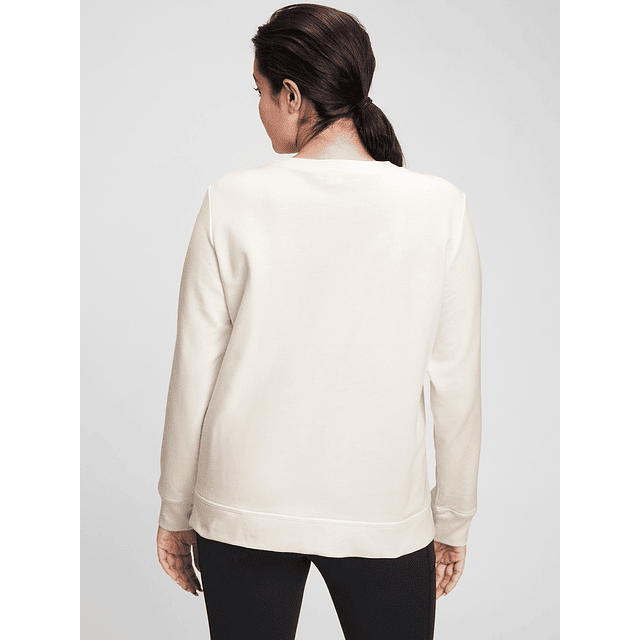 Polerón de Mujer Gap  Blanco - Logo Crewneck Sweatshirt