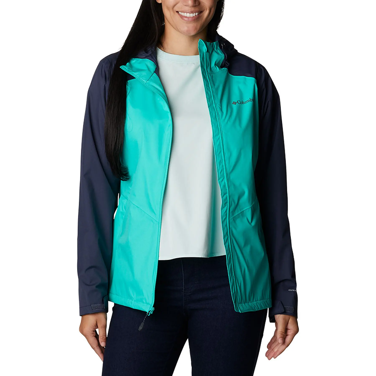 Chaqueta Impermeable Columbia Inner Limits II Para Hombre - Azul Marino Talla L | Plegable Y Transpirable