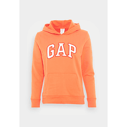 Polerón de Mujer Gap - Orange Logo Fleece Hoodie