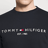 Poleron de Hombre Tommy Hilfiger - Chest Logo Sweatshirt Desert Sky