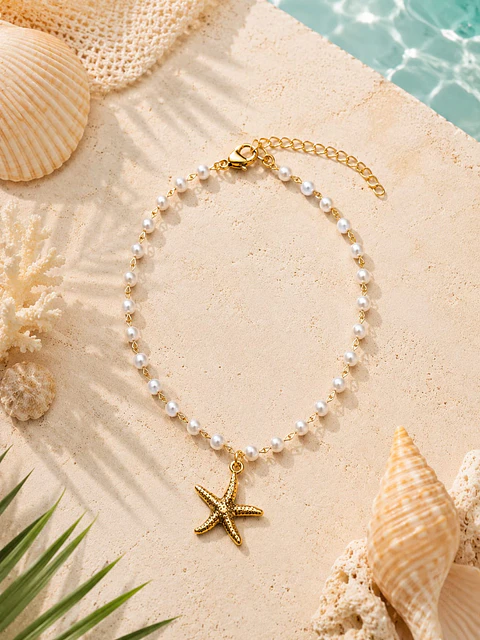 Pulseira de Tornozelo Estrela do Mar