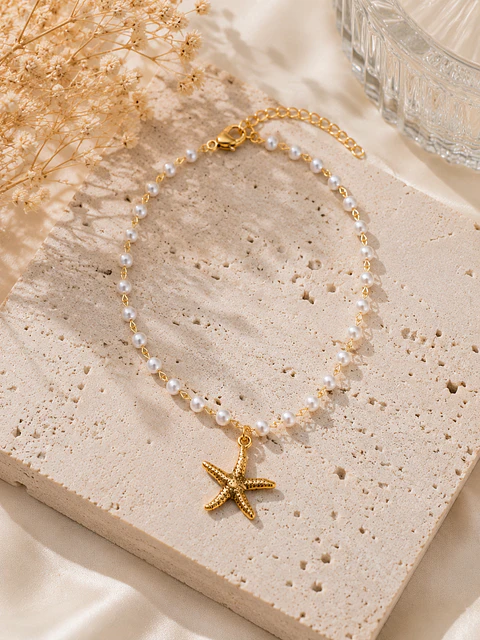 Pulseira de Tornozelo Estrela do Mar