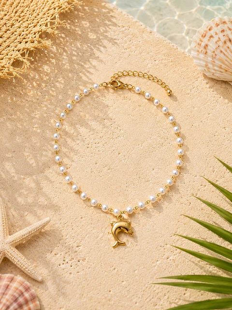 Pulseira de Tornozelo Golfinho 