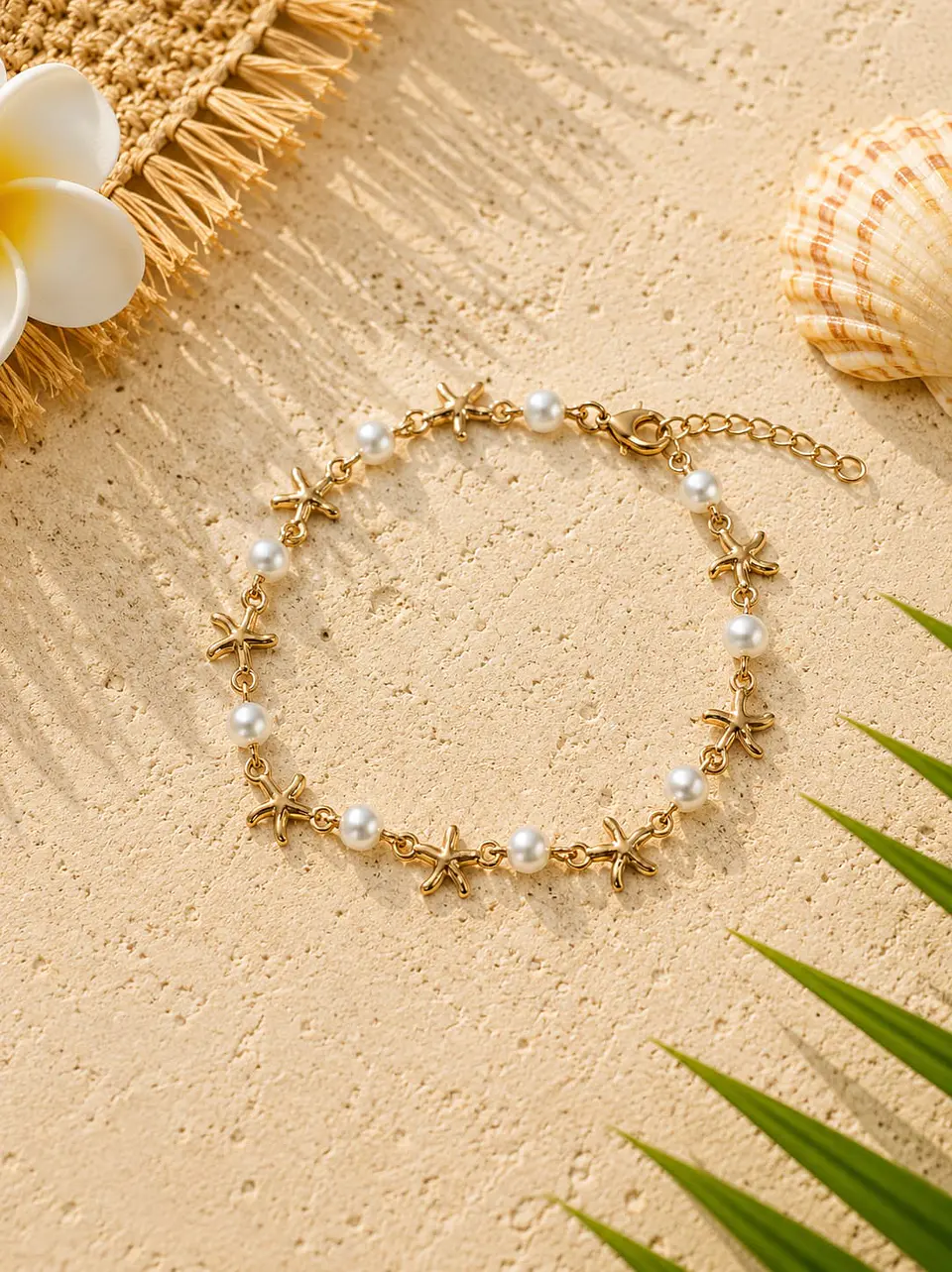 Pulseira de Tornozelo Estrelas do Oceano 1