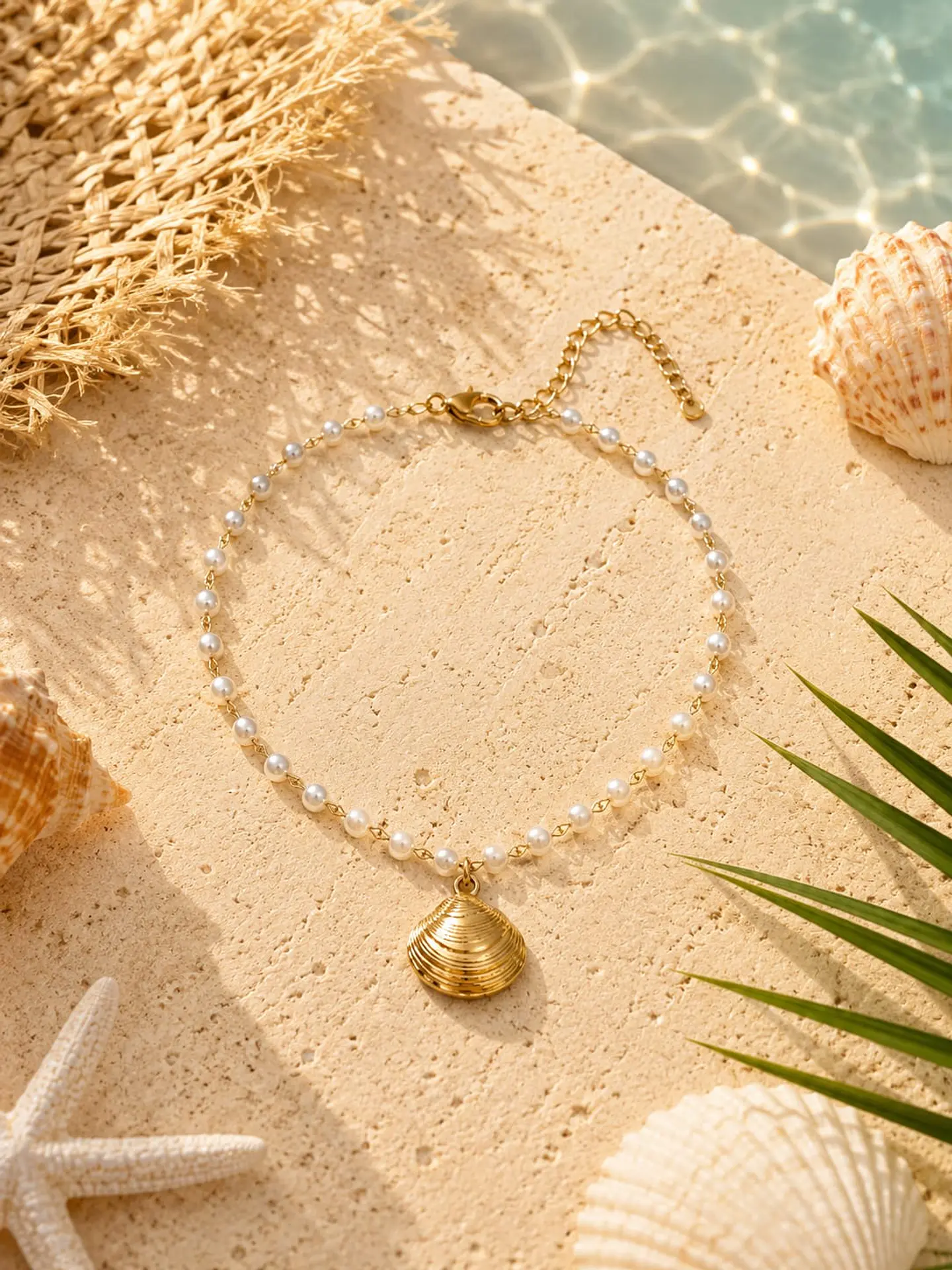 Pulseira de Tornozelo Concha das Marés 1