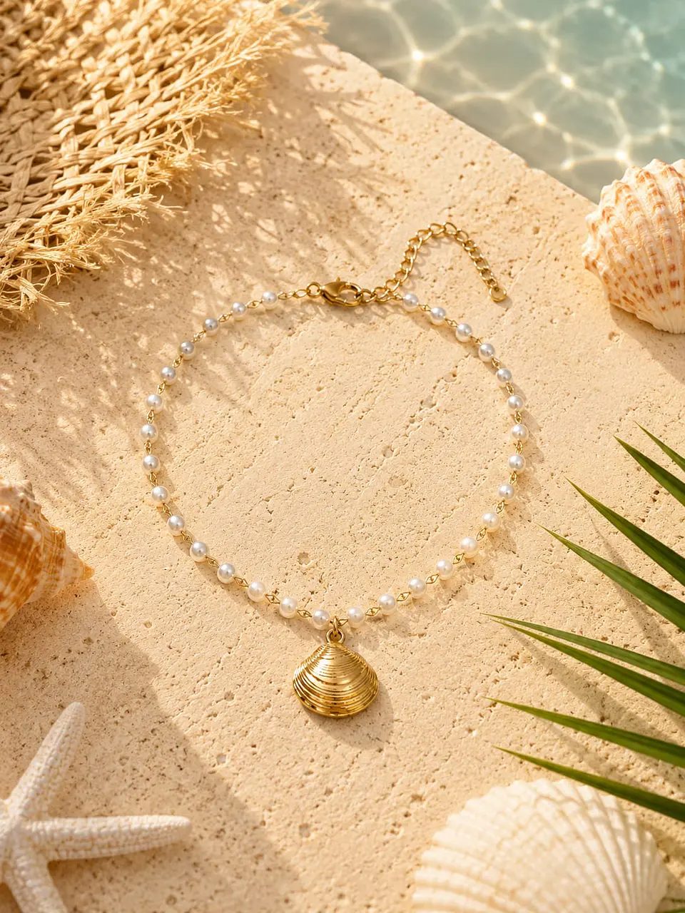 Pulseira de Tornozelo Concha das Marés 1