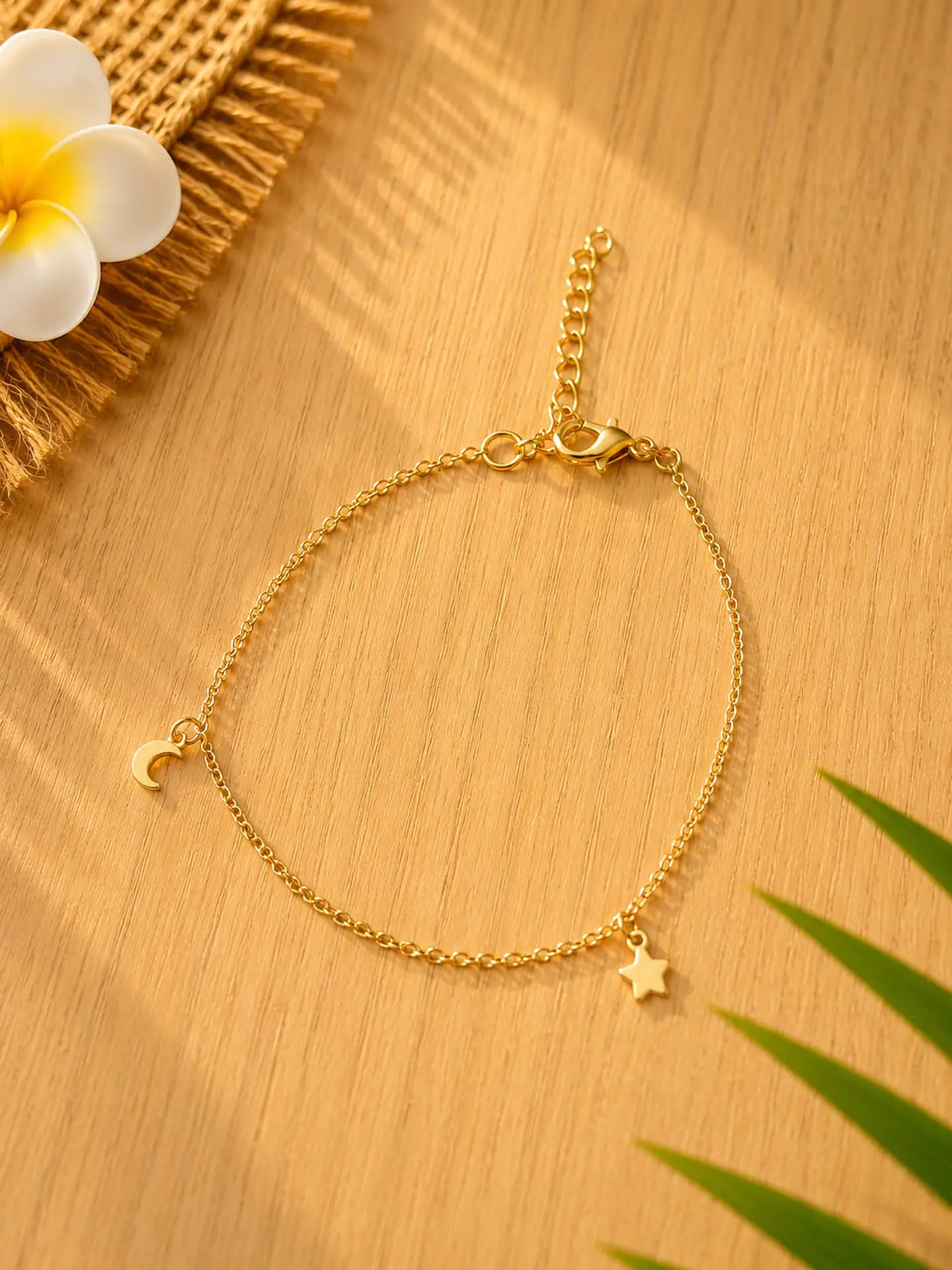 Pulseira de Tornozelo Lua & Estrela 1