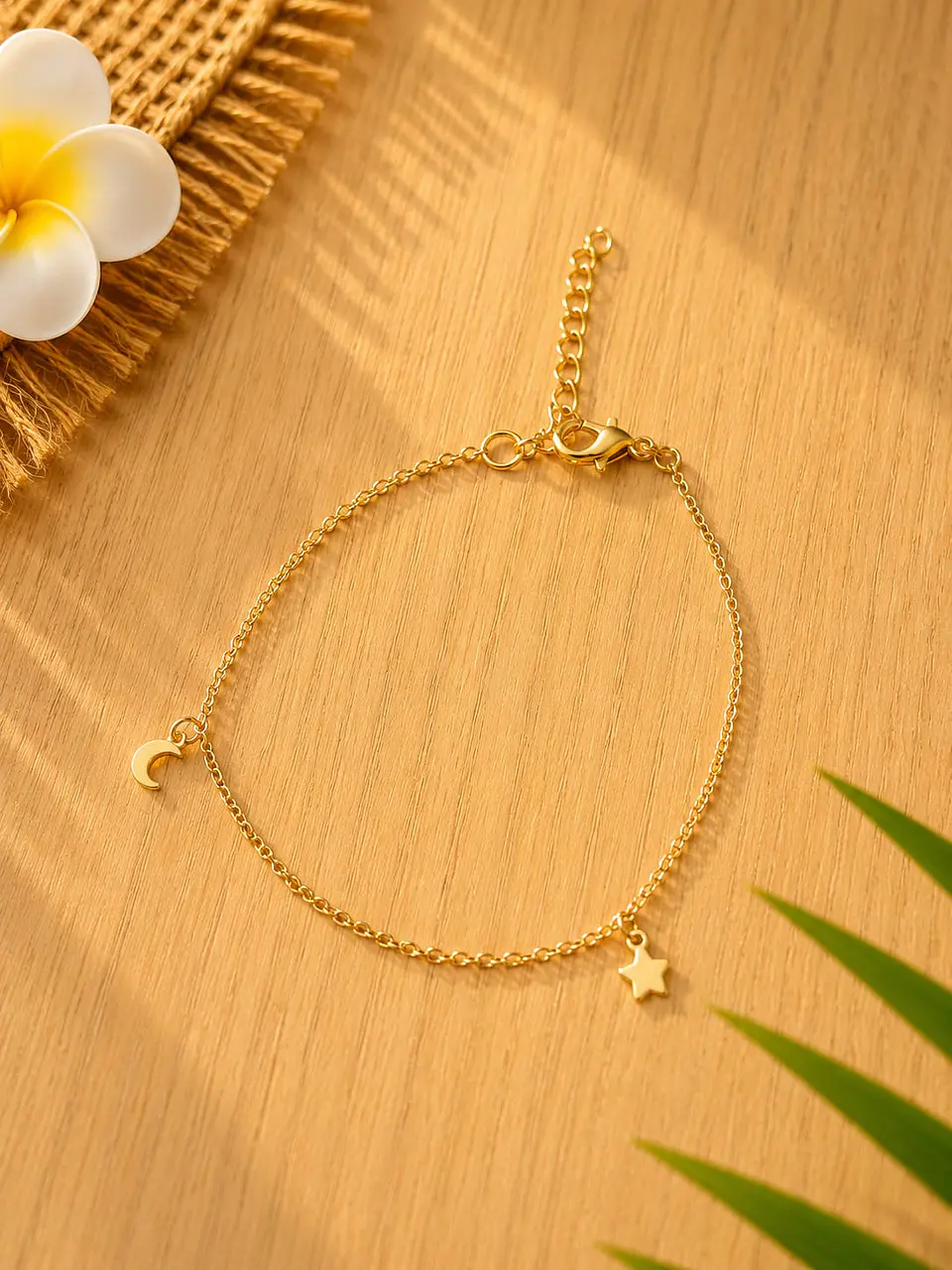 Pulseira de Tornozelo Lua & Estrela 1