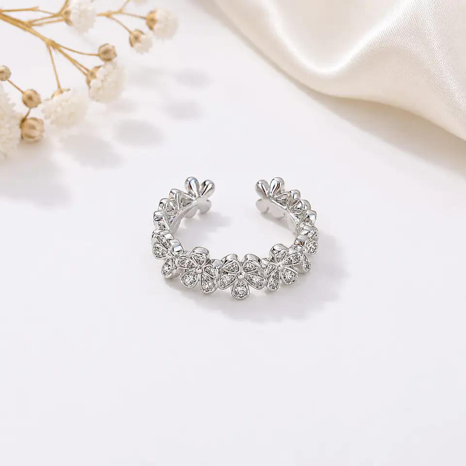 Anel Flores de Cristal 3