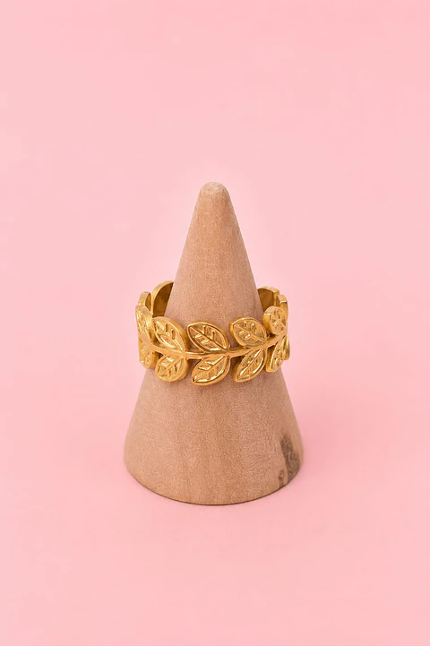 Anel Ramo Dourado