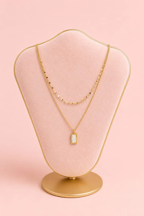 Colar Reflexo Dourado