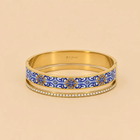Pulseira Portugal Dourado 