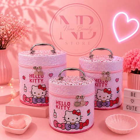 Maleta Neceser Sanrio pequeño – Hello Kitty y Kuromi