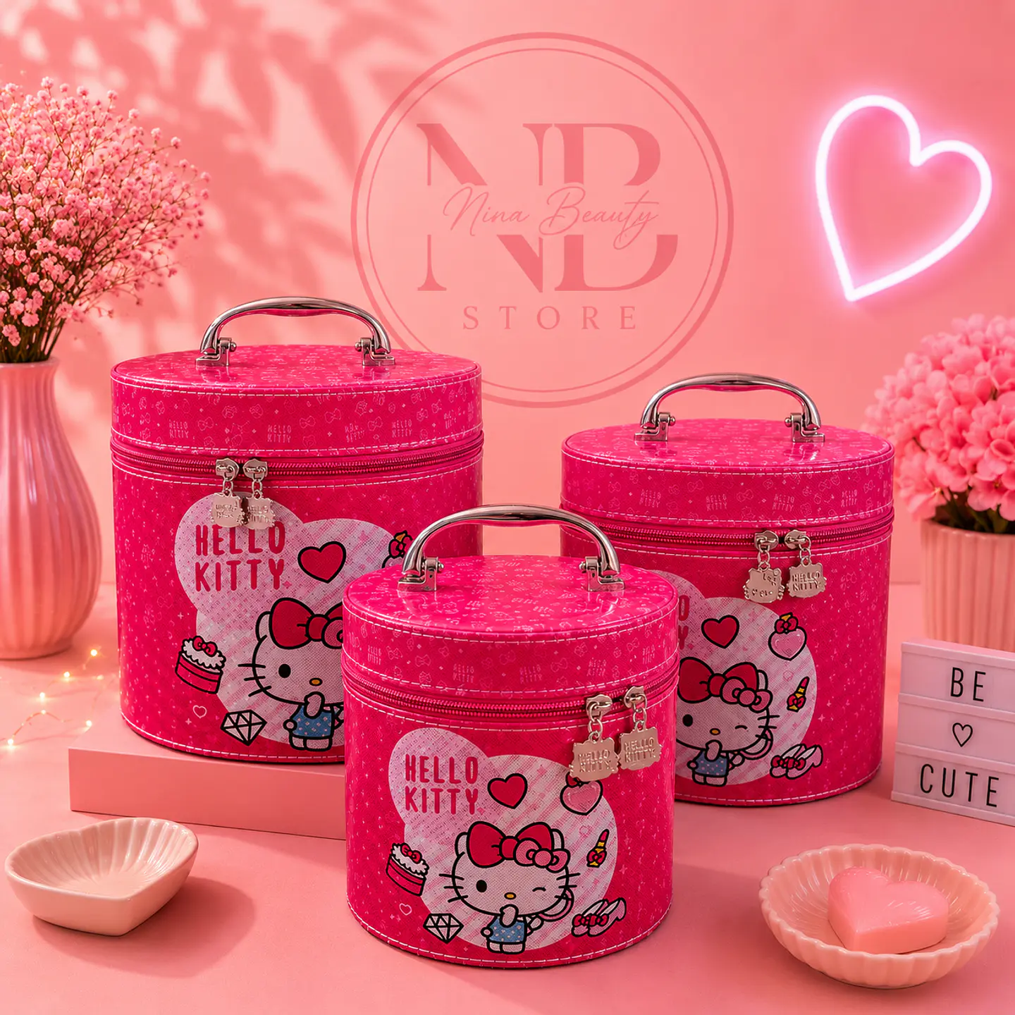 Maleta Neceser Sanrio pequeño – Hello Kitty y Kuromi 6