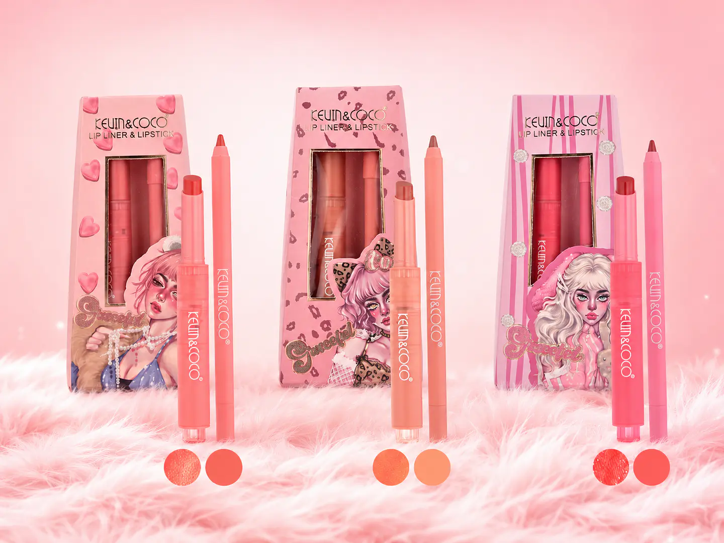 Set Labial + Delineador de Labios Kevin & Coco 1