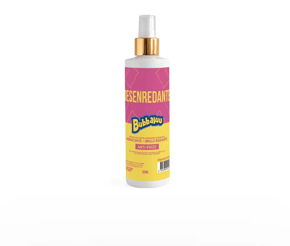 Desenredante Capilar Bubbaluu Hidratante Anti-Frizz 250 ml 3