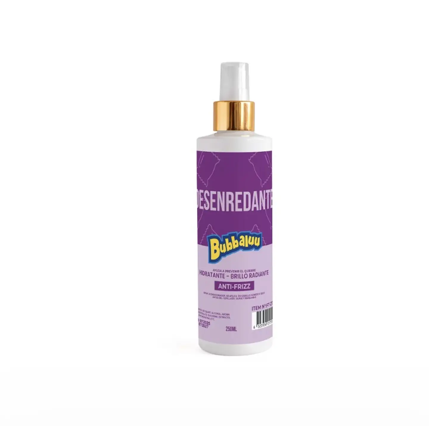 Desenredante Capilar Bubbaluu Hidratante Anti-Frizz 250 ml 4